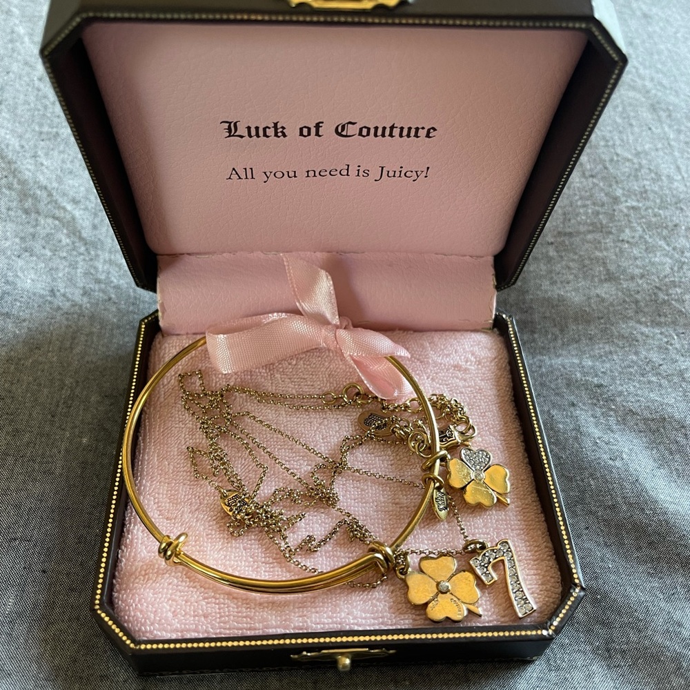 Juicy couture, clover wish necklace and bangle - Picture 11 of 12